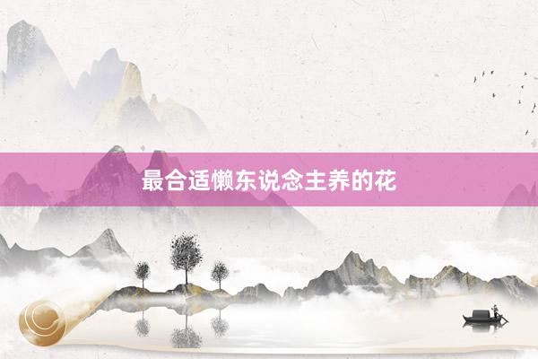 最合适懒东说念主养的花
